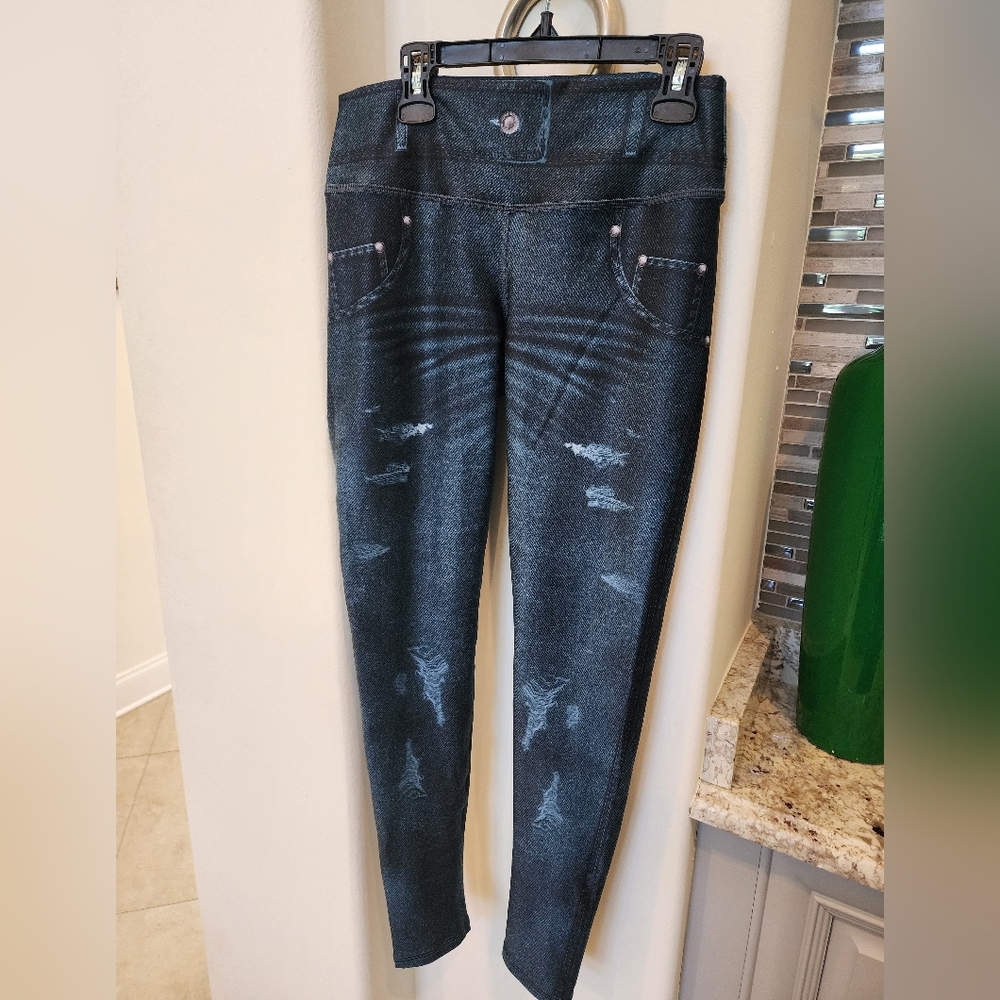 Women's Leggings from Colombia, OS, Denim color, Stretch, NWOT